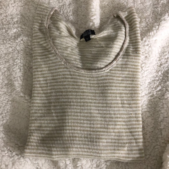 Nollie Cream & White Striped Sweater Small - Picture 1 of 4